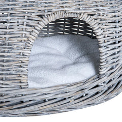 2-Tier Basket Weave Cat Bed: A Perfect Blend of Style and Comfort