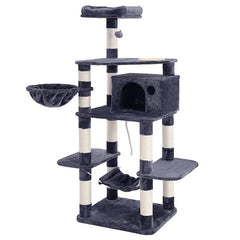 Barking 164cm H Cat Tree: Premium Multi-Level Cat Play Tower for Active Pets