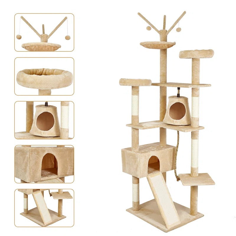 Ramsgate 210Cm H Cat Tree: Discover the Pinnacle of Feline Fun and Comfort