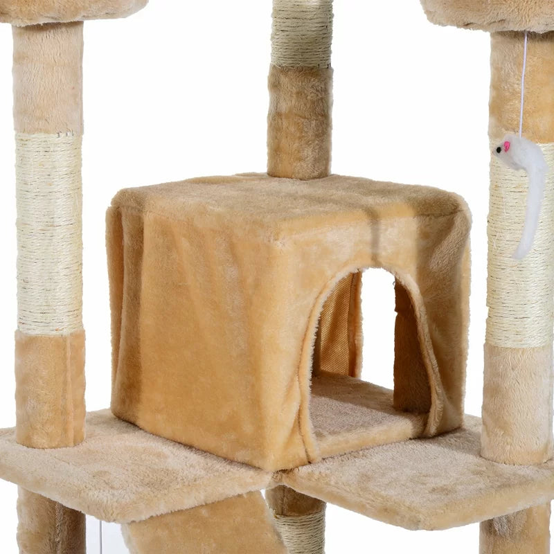 Salvatore 170Cm H Cat Tree: Exclusive Luxury Haven for Your Beloved Cats