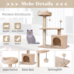 Cat Tree - Premium 81Cm Cameron Cat Tree for Ultimate Feline Fun and Comfort