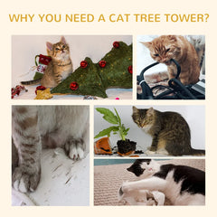 Cat Tree 260cm H - Elevate Your Cat's Playtime to New Heights!