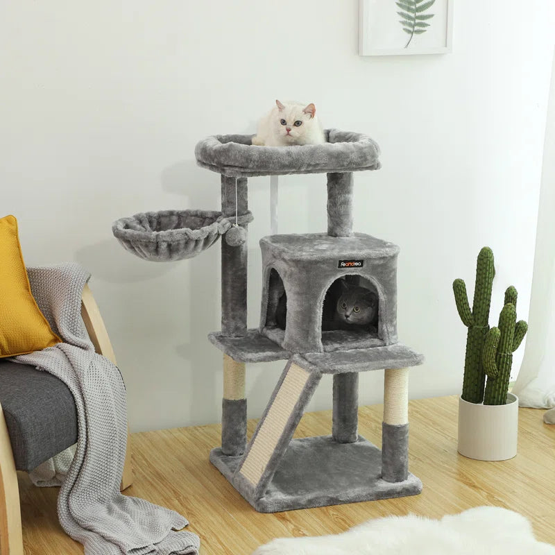 Faux fur cat tree