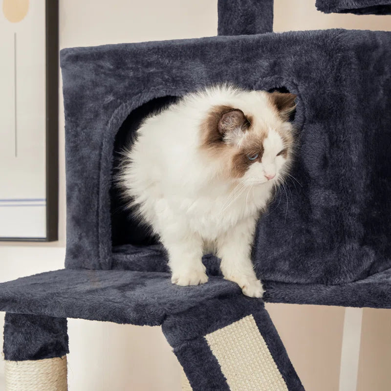 FEANDREA 206cm Cat Tree - Ultimate Playground for Cats