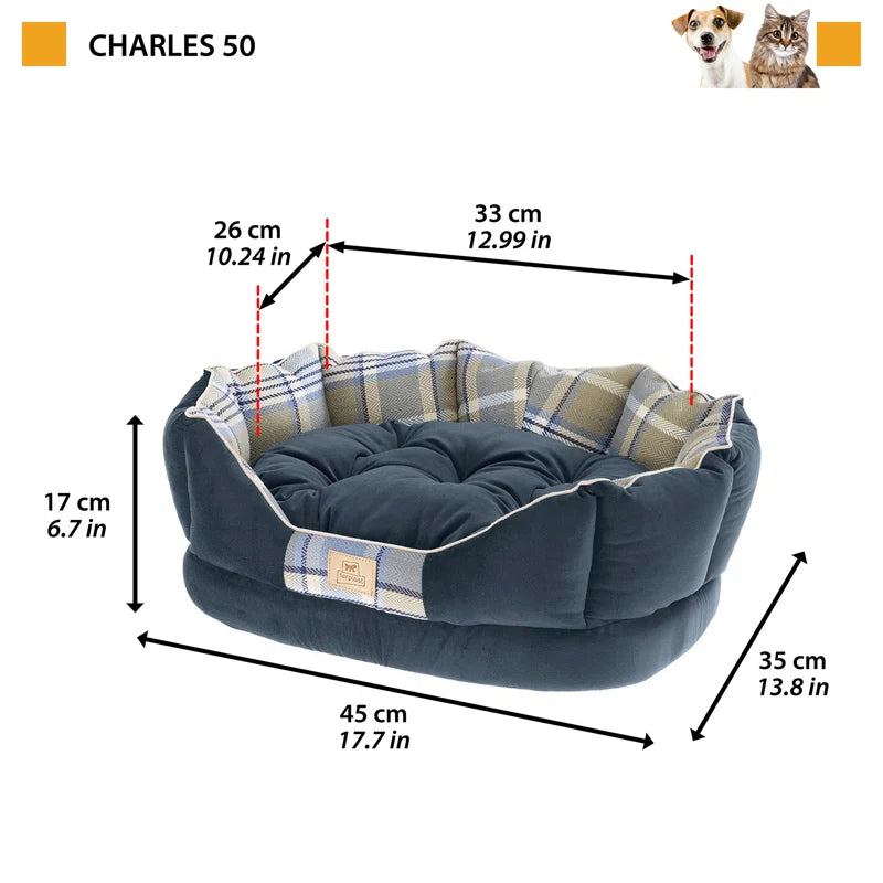 Velvet Bolster Pet Bed for Cats: A Luxurious Resting Spot