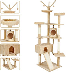 Ramsgate 210Cm H Cat Tree: Discover the Pinnacle of Feline Fun and Comfort