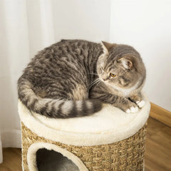 70Cm H Cat Tree with Sisal Scratching Posts and Interactive Toys