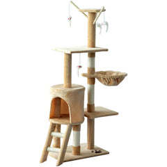 Kinley 134.2Cm H Cat Tree - Premium Cat Tower with Durable Materials and Multiple Platforms