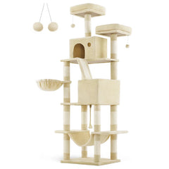 FEANDREA 206cm Cat Tree - Ultimate Playground for Cats