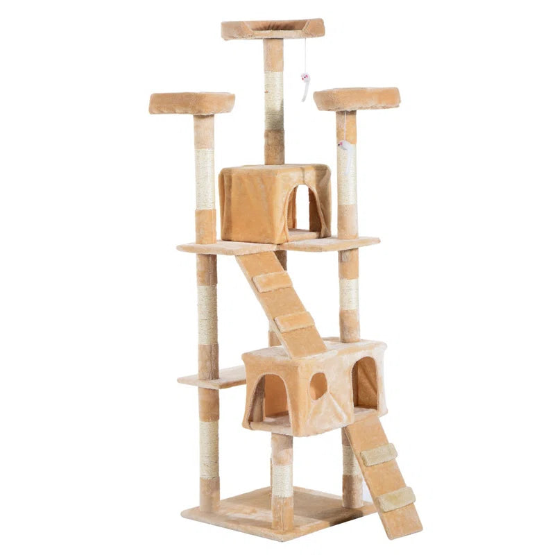 Salvatore 170Cm H Cat Tree: Exclusive Luxury Haven for Your Beloved Cats