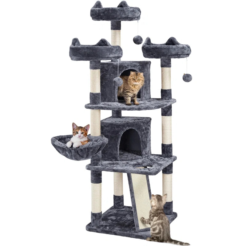 Cat Tree 175 cm: Exclusive Luxury Tower for Cat Lounging and Play