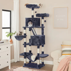 FEANDREA 206cm Cat Tree - Ultimate Playground for Cats