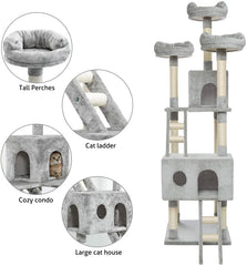 Locklin 186cm Cat Tree: Exclusive Design for Happy, Healthy Cats