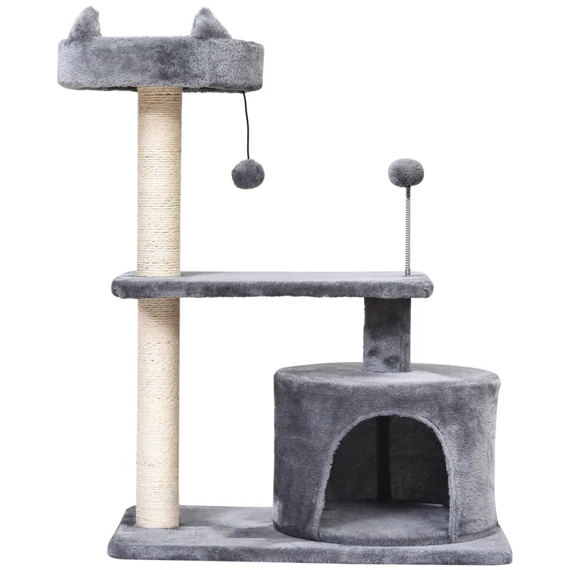 Cat Tree - Premium 81Cm Cameron Cat Tree for Ultimate Feline Fun and Comfort