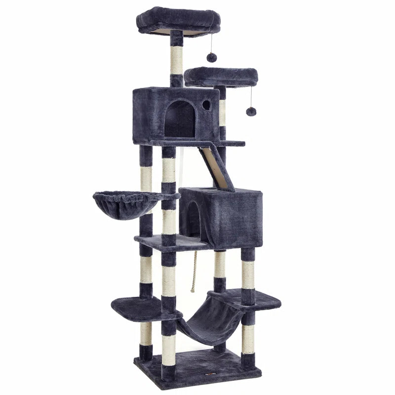 FEANDREA 206cm Cat Tree - Ultimate Playground for Cats