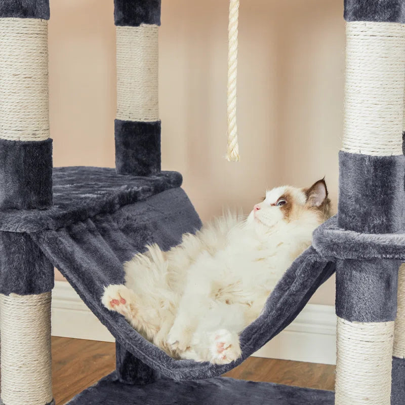 FEANDREA 206cm Cat Tree - Ultimate Playground for Cats