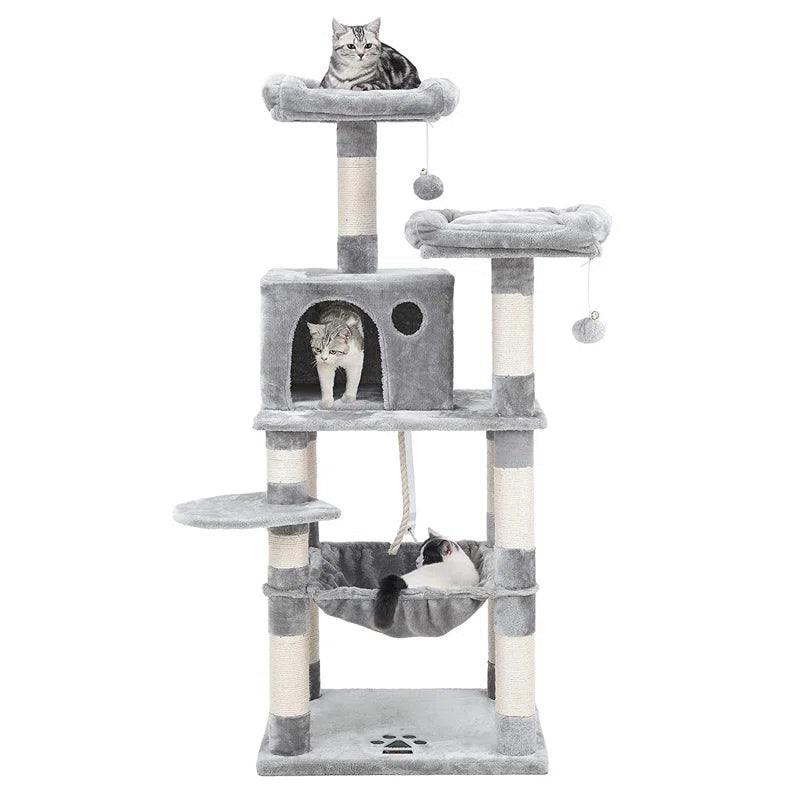 143 cm Cat Tree – Premium Tower for Happy, Healthy Cats