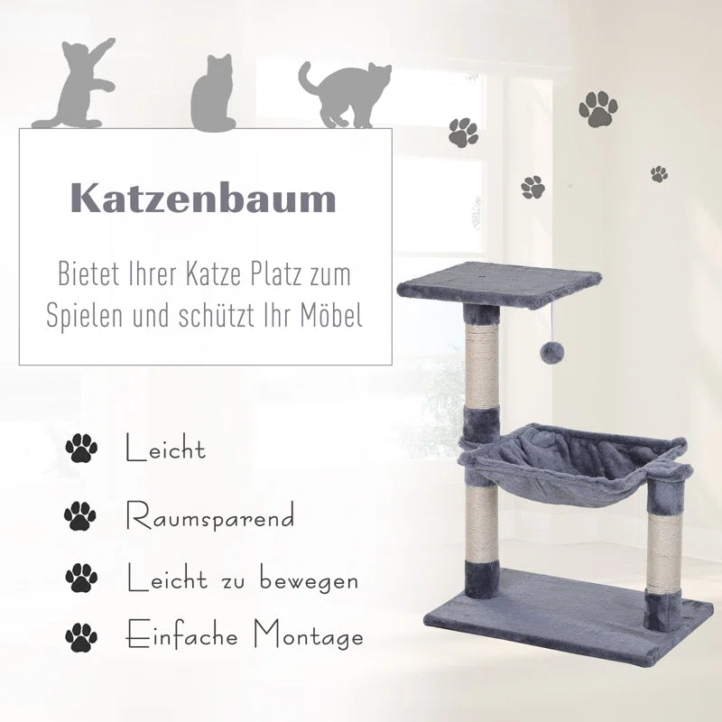 Cameron 70cm H Cat Tree - Multi-Level Fun and Rest for Your Feline Friend