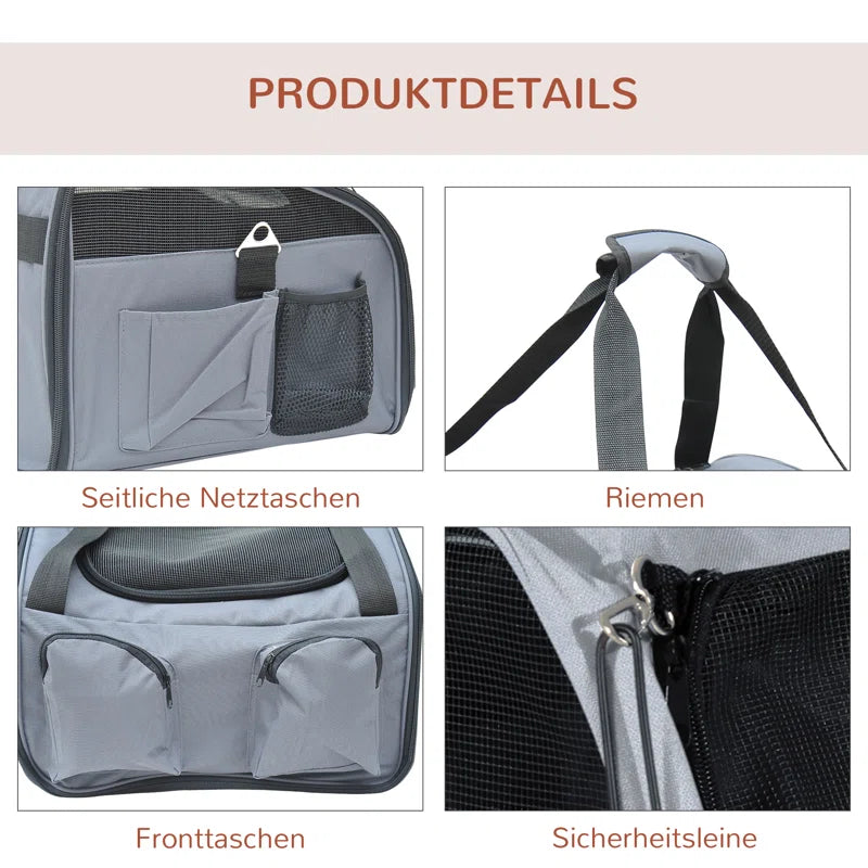 Edith Collapsible Cat Carrier -  Ultimate Comfort & Portability