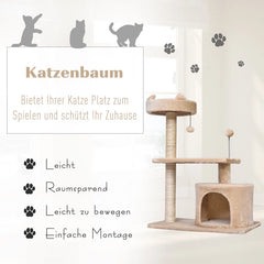 Cat Tree - Premium 81Cm Cameron Cat Tree for Ultimate Feline Fun and Comfort