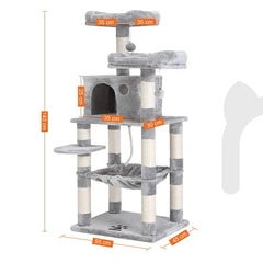 143 cm Cat Tree – Premium Tower for Happy, Healthy Cats