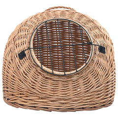 Cat Transporter 45X35X35 cm Natural Willow: Limited Edition, Stylish and Sturdy Pet Carrier