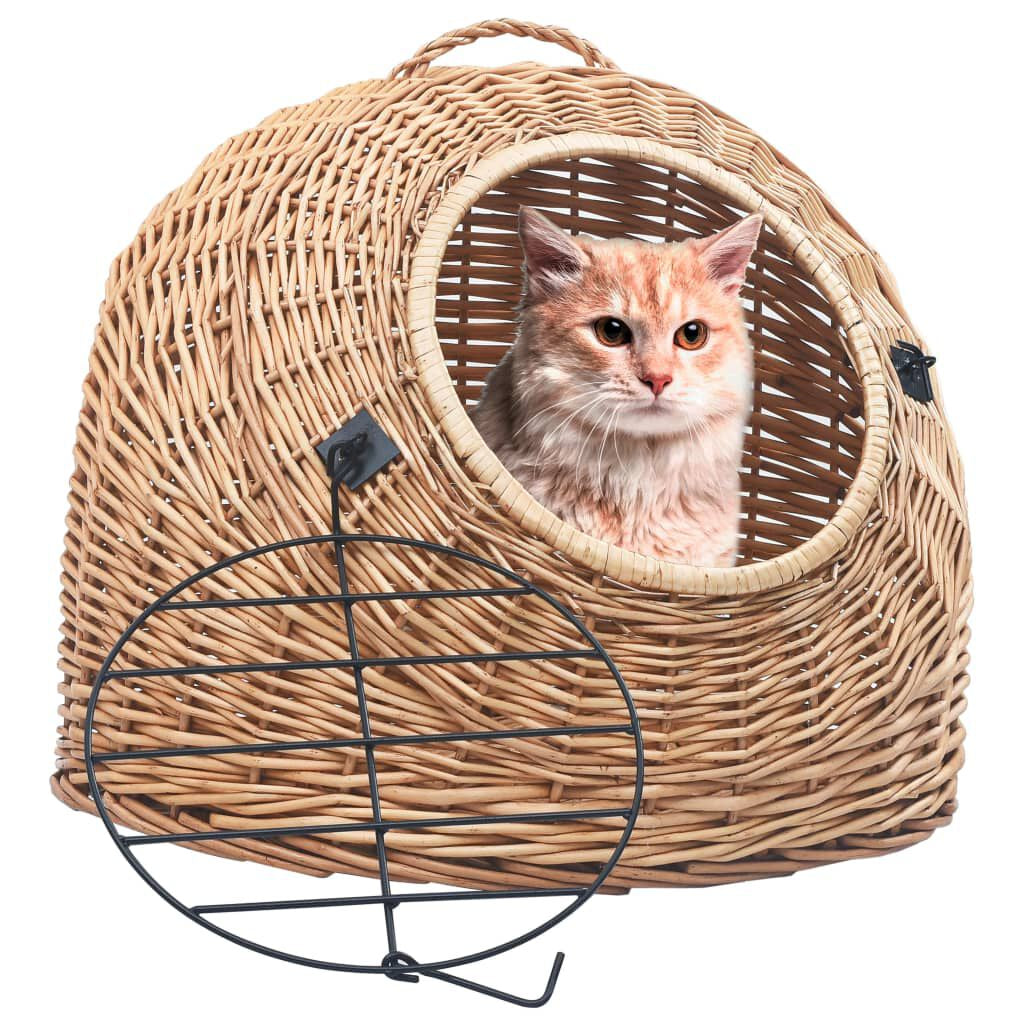 Cat Transporter 45X35X35 cm Natural Willow: Limited Edition, Stylish and Sturdy Pet Carrier