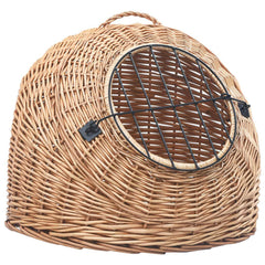 Cat Transporter 45X35X35 cm Natural Willow: Limited Edition, Stylish and Sturdy Pet Carrier