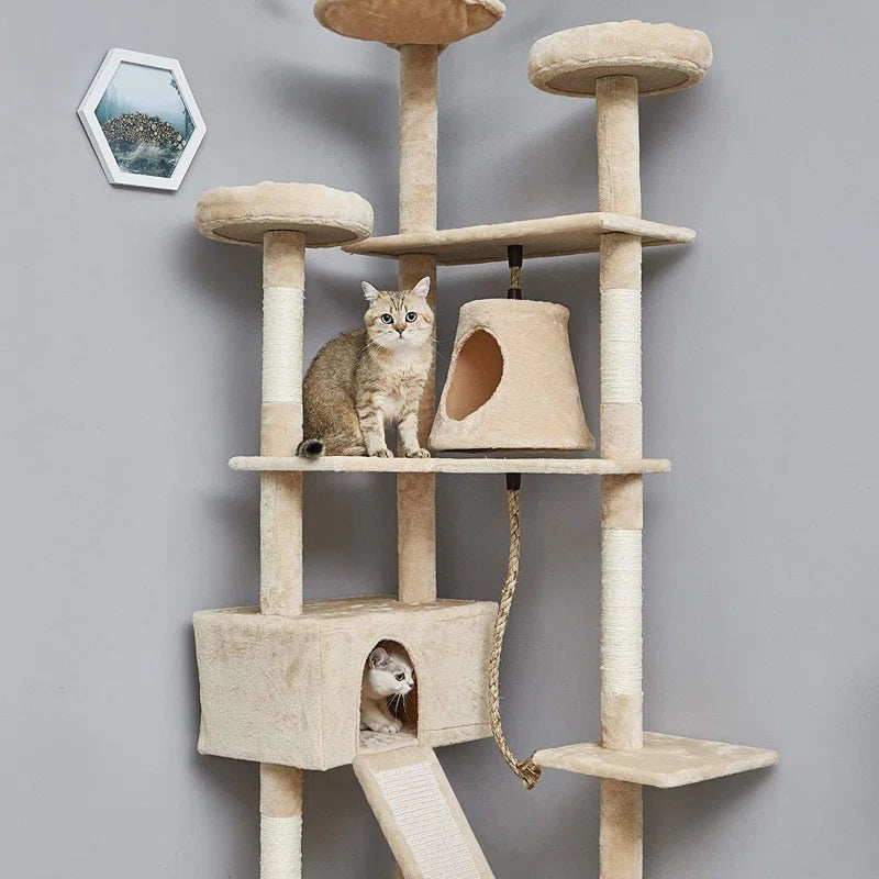 Ramsgate 210Cm H Cat Tree: Discover the Pinnacle of Feline Fun and Comfort