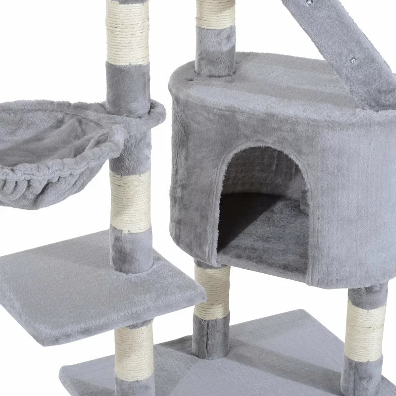 Roderick 125Cm H Cat Tree - Premium Quality for Endless Feline Fun and Comfort