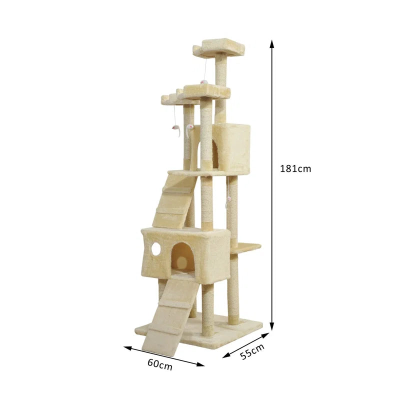 Cat Tree 181 cm: Limited Edition Luxury Tower for Cats