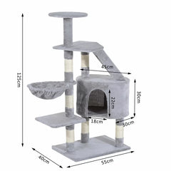 Roderick 125Cm H Cat Tree - Premium Quality for Endless Feline Fun and Comfort