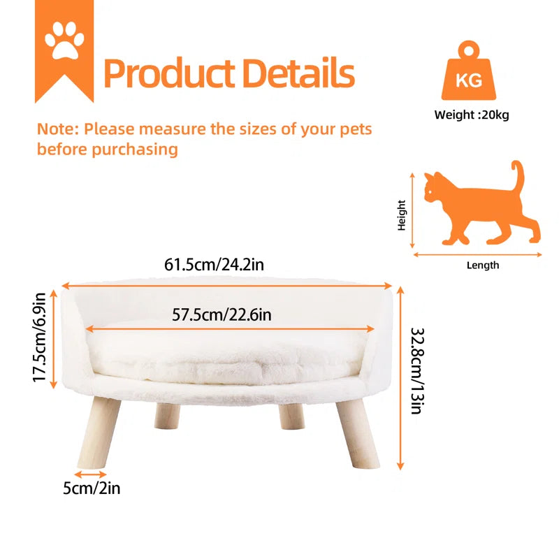 Kaela round Pet Sofa 