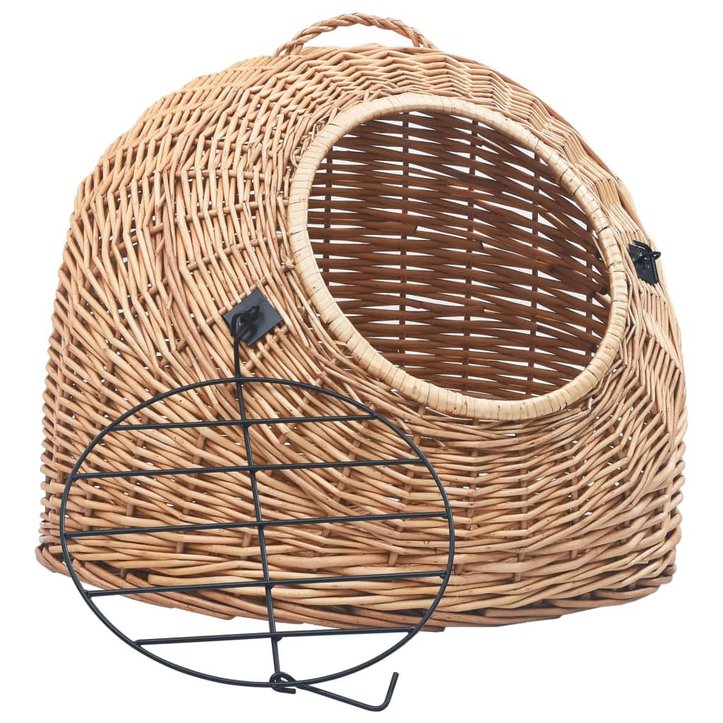 Cat Transporter 45X35X35 cm Natural Willow: Limited Edition, Stylish and Sturdy Pet Carrier